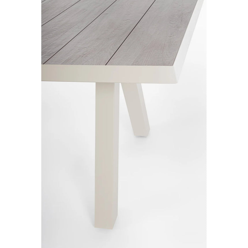 Mesa extensible Krion 205-265x103cm, pelican