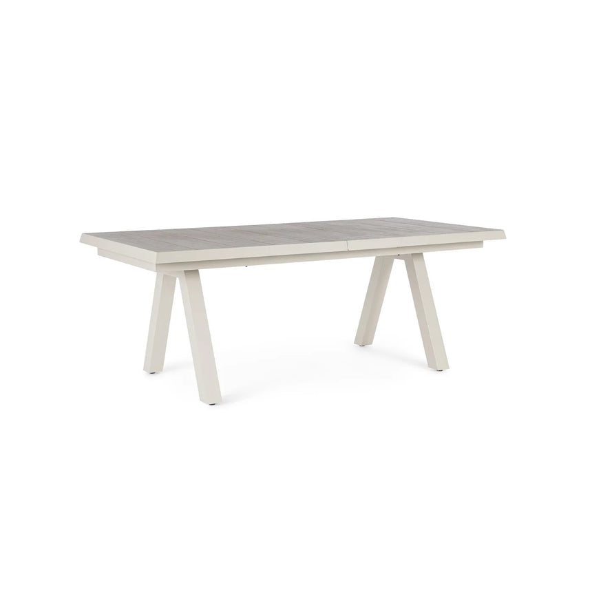 Mesa extensible Krion 205-265x103cm, pelican