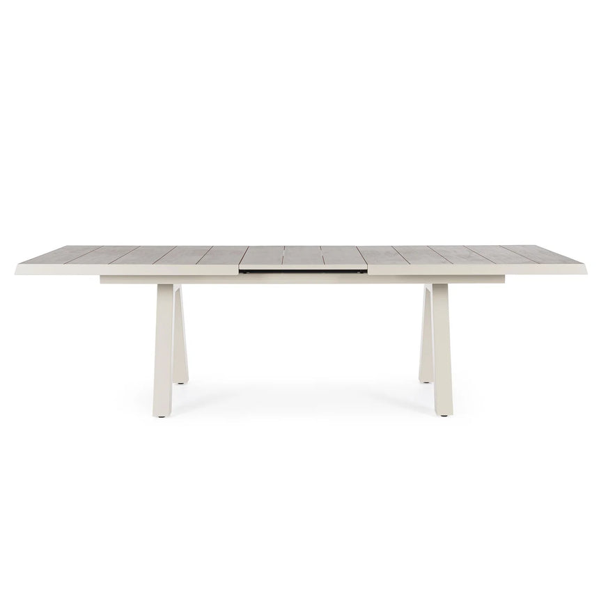 Mesa extensible Krion 205-265x103cm, pelican