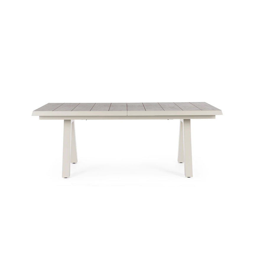 Mesa extensible Krion 205-265x103cm, pelican