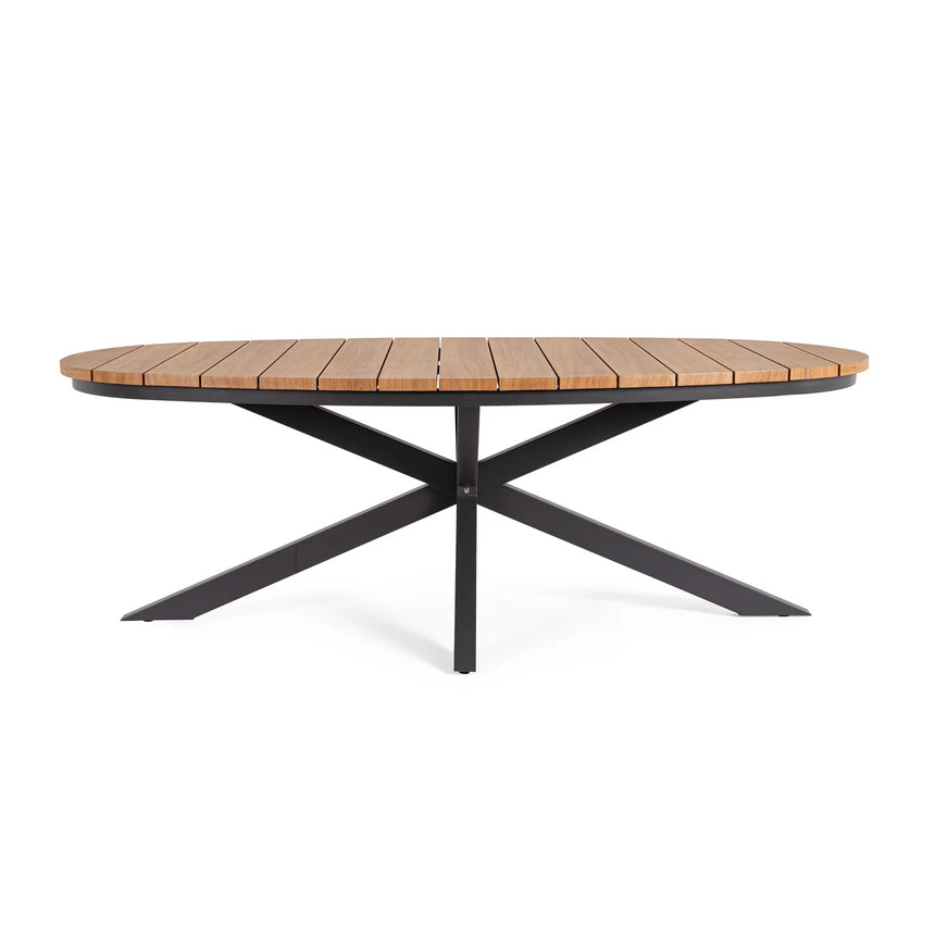 Mesa Zelmar 218x115cm, antracita/timber