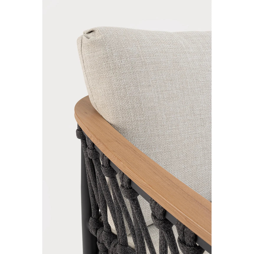 Sillón con cojines Fenix, antracita
