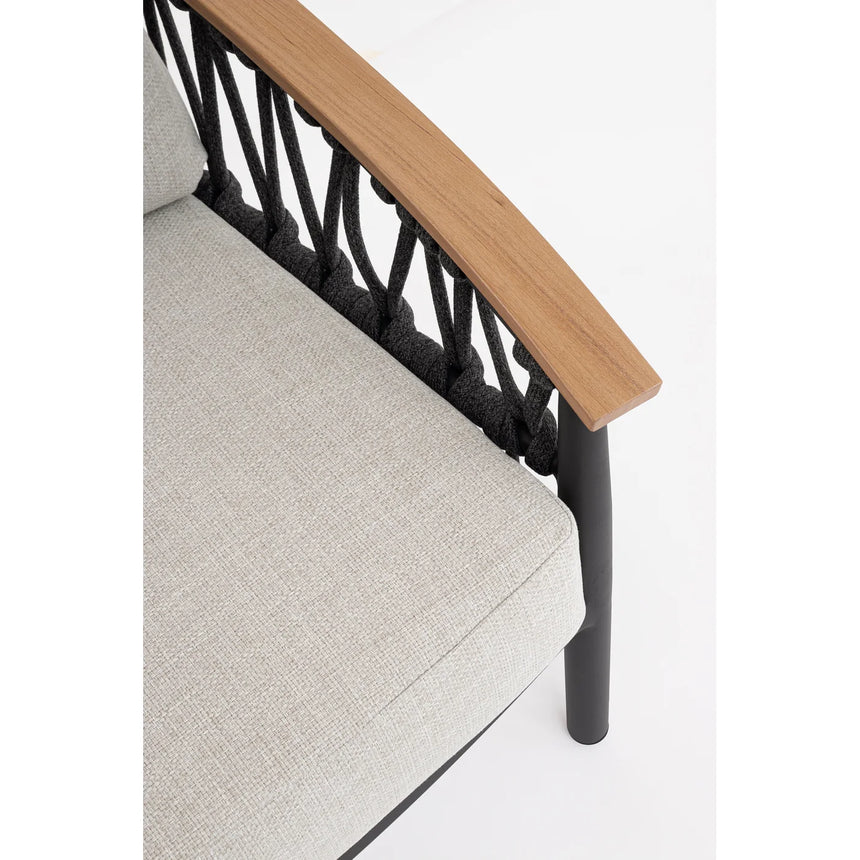 Sillón con cojines Fenix, antracita