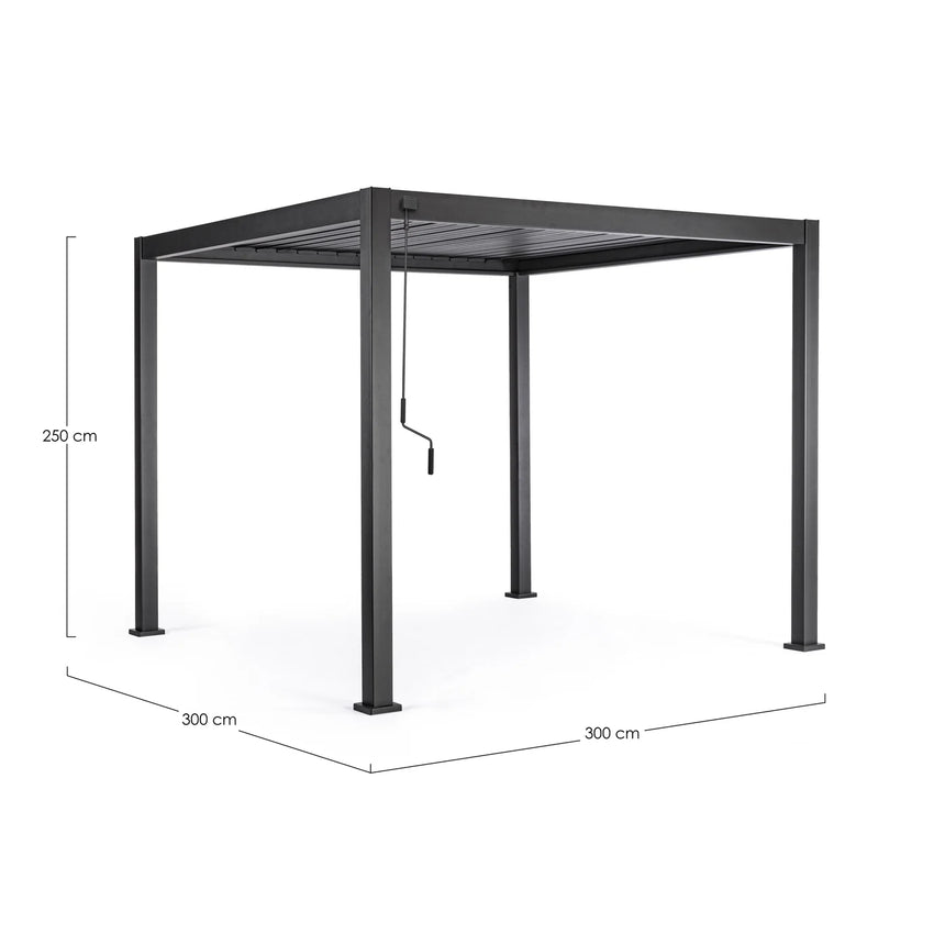 Pérgola Ocean 3x3, antracita