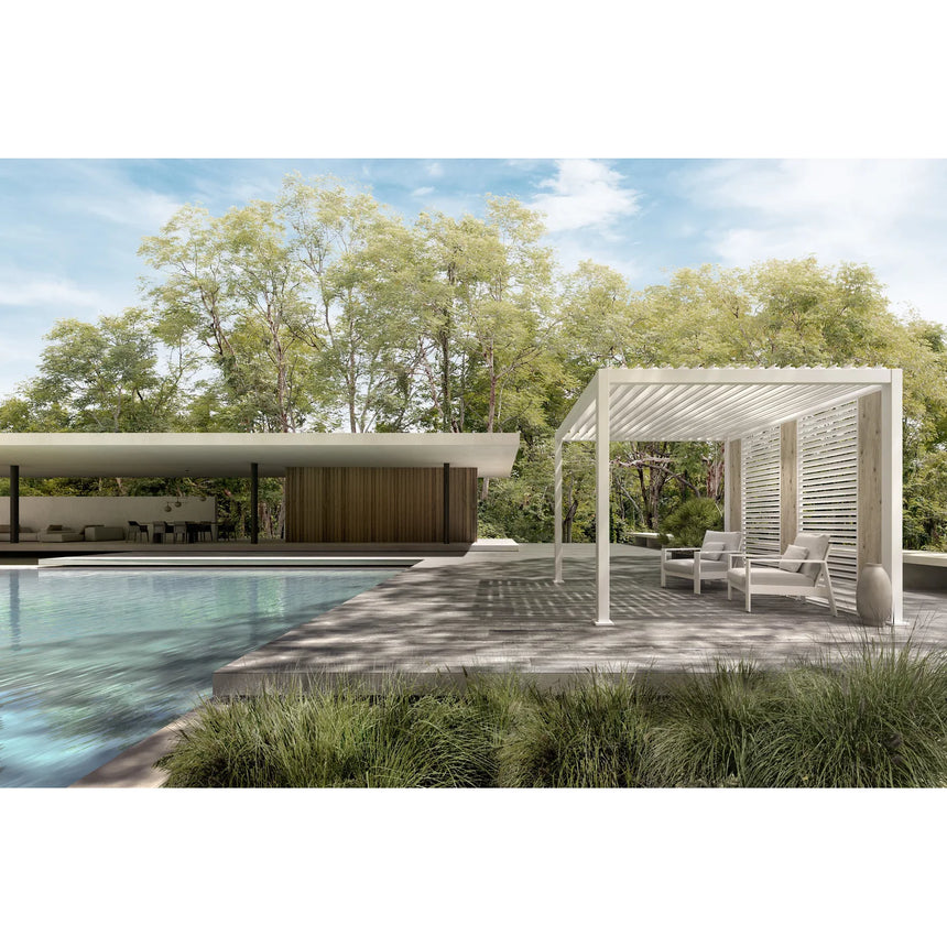 Pérgola Ocean 3x3, blanco