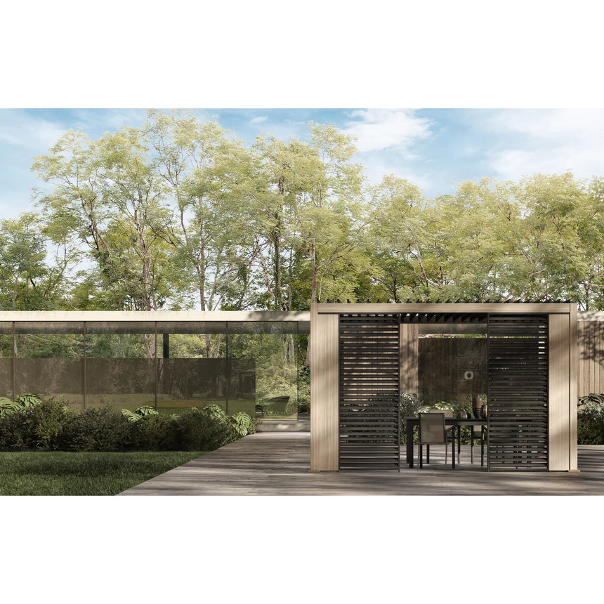 Pérgola Ocean 3x4, natural-antracita