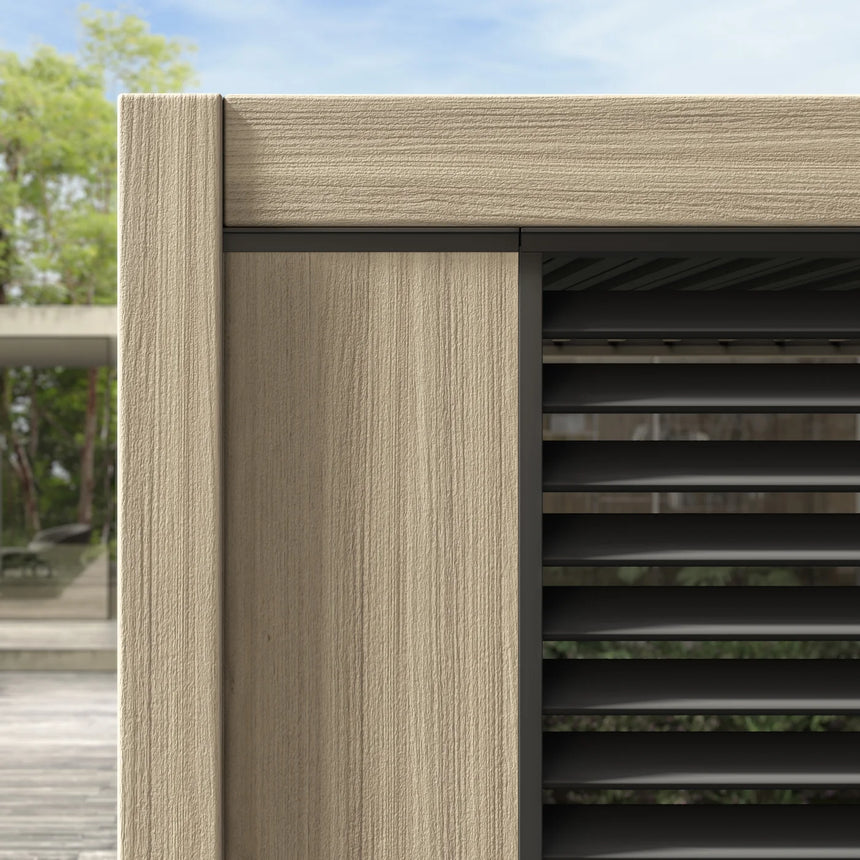 Pérgola Ocean 3x4, natural-antracita