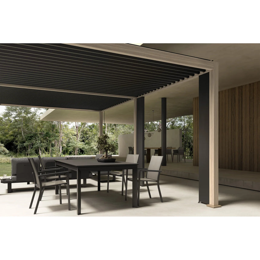 Pérgola Ocean 3.6x6, natural-antracita