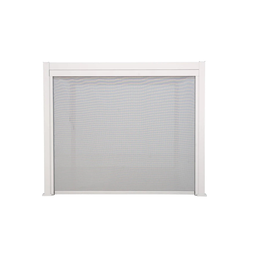 Toldo enrollable pérgola Ocean lado 3.6m, blanco
