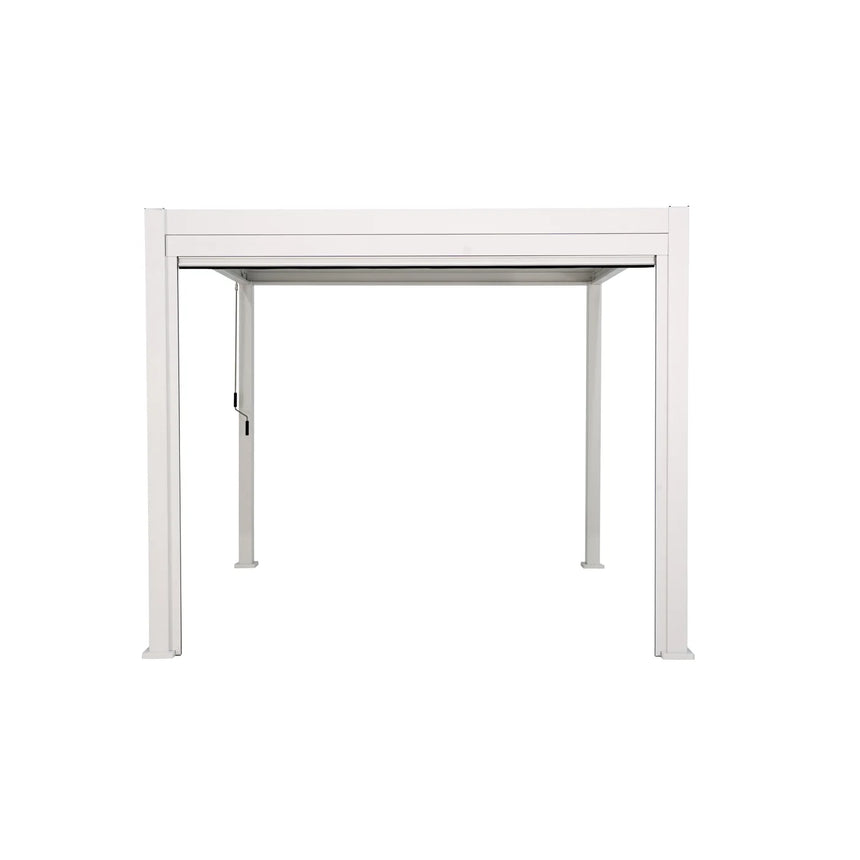 Toldo enrollable pérgola Ocean lado 3.6m, blanco