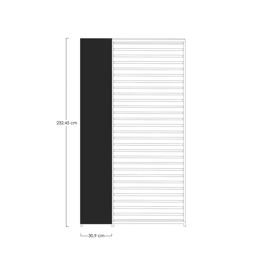Panel vertical pérgola Ocean y Marea, antracita