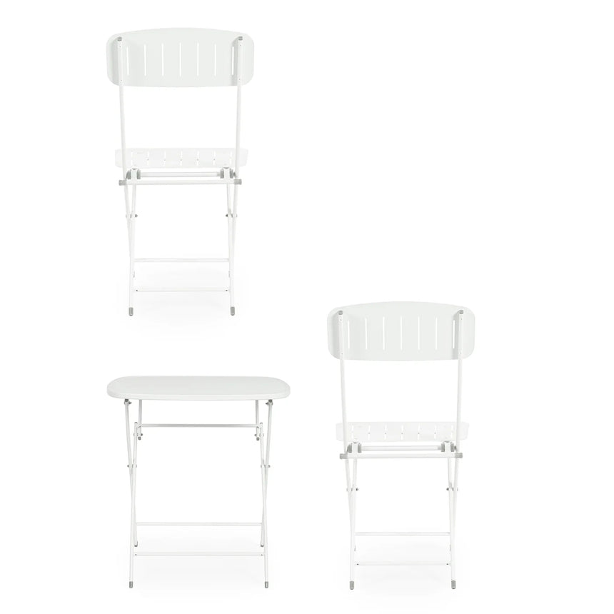 Conjunto Yvonne mesa + 2 cadeiras, branco