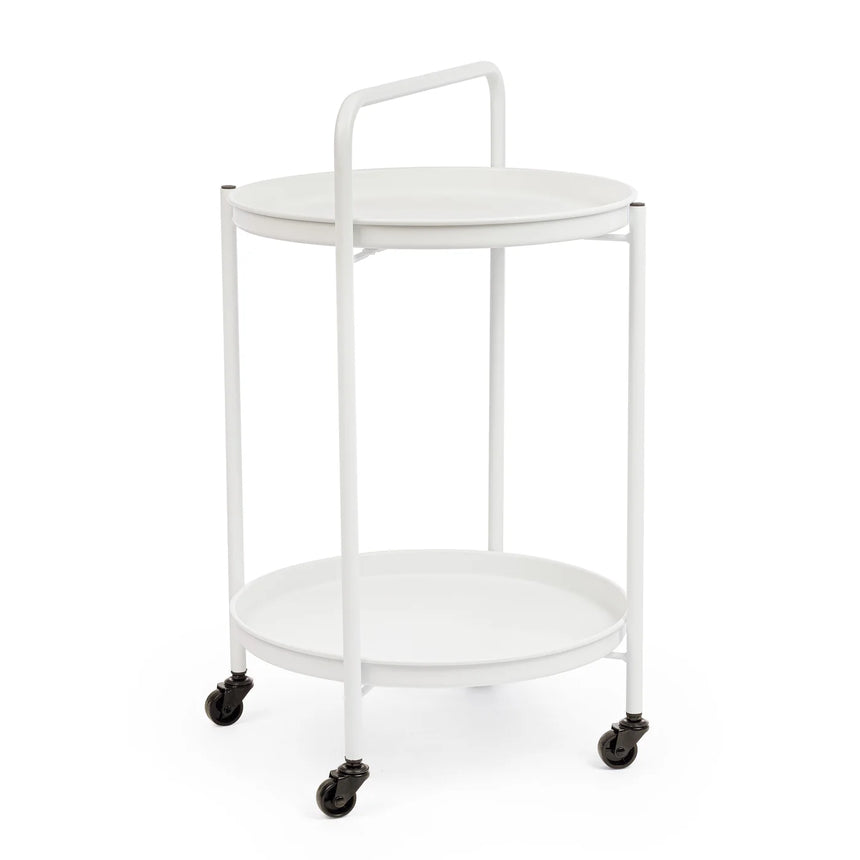 Carrito con bandeja Austin Twin D44.5, blanco