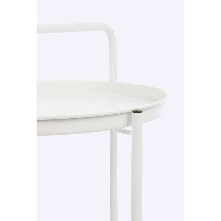 Carrito con bandeja Austin Twin D44.5, blanco