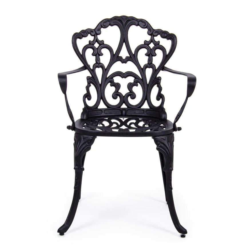 Silla con reposabrazos Victoria, antracita