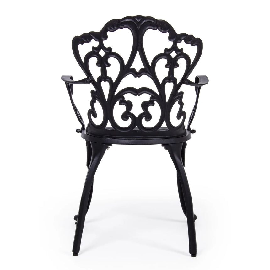 Silla con reposabrazos Victoria, antracita