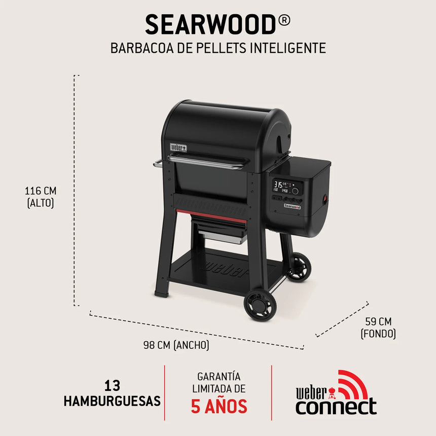Barbacoa de pellet Weber Searwood