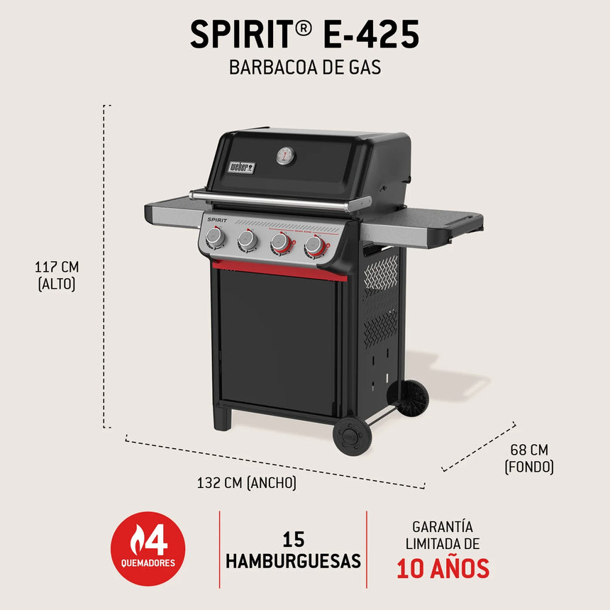 Barbacoa de gas Weber Spirit E-435