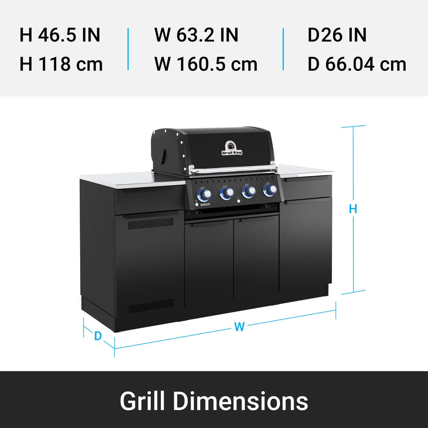 Cocina de exterior modular Baron MOK 420