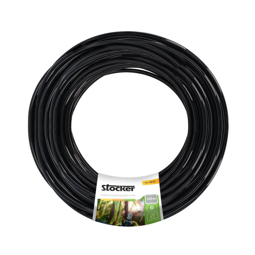 Tubo Negro de 100 m Stocker para Nebulizador Geyser (Ø 6 mm)