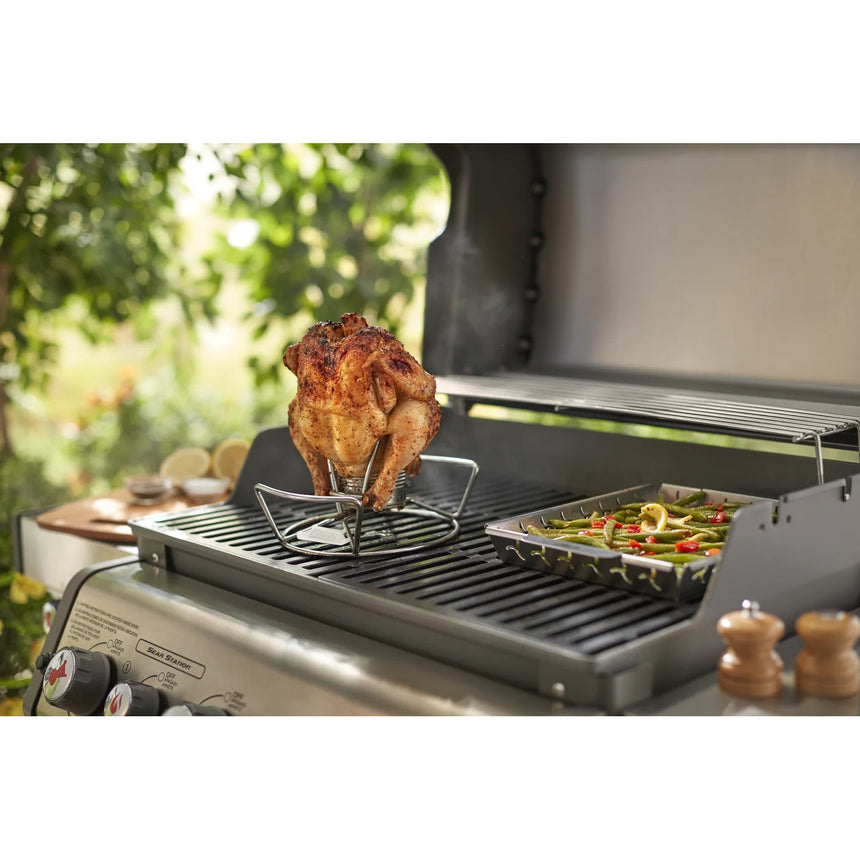 Soporte para asar pollos Weber