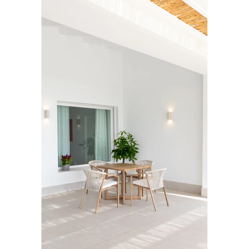 Mesa de exterior Bambari imitación madera