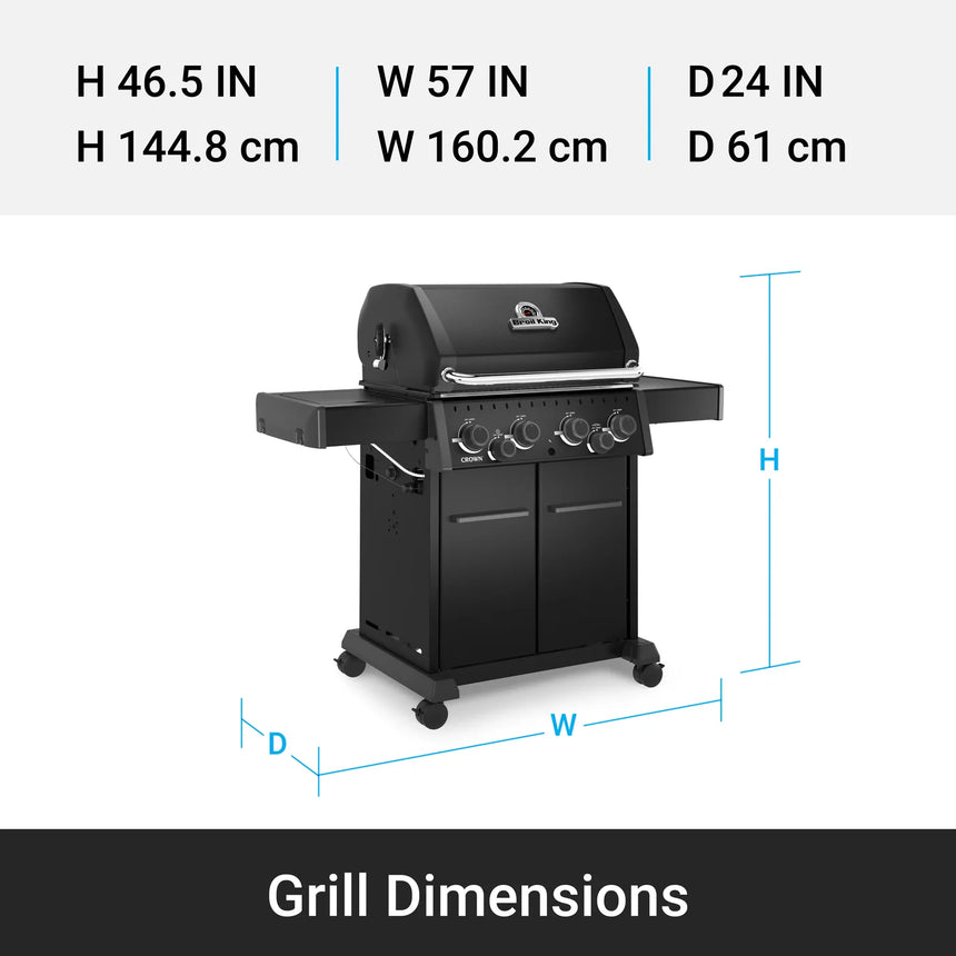 Barbacoa de gas Broil King Crown 490 Shadow