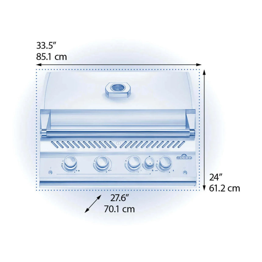 Barbacoa de gas encastrable Napoleon Serie 700 Acero Inoxidable