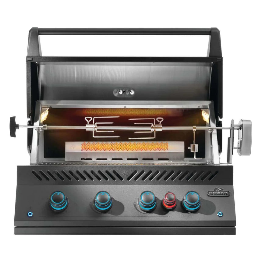 Barbacoa de gas Napoleon Serie 700 BIG32 Negro Mate Built In