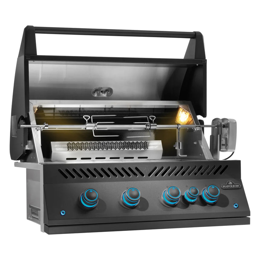 Barbacoa de gas Napoleon Serie 700 BIG32 Negro Mate Built In