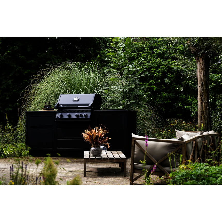 Barbacoa de gas Napoleon Serie 300 Negro mate Built-In