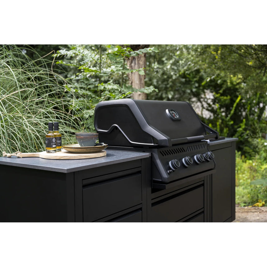 Barbacoa de gas Napoleon Serie 300 Negro mate Built-In