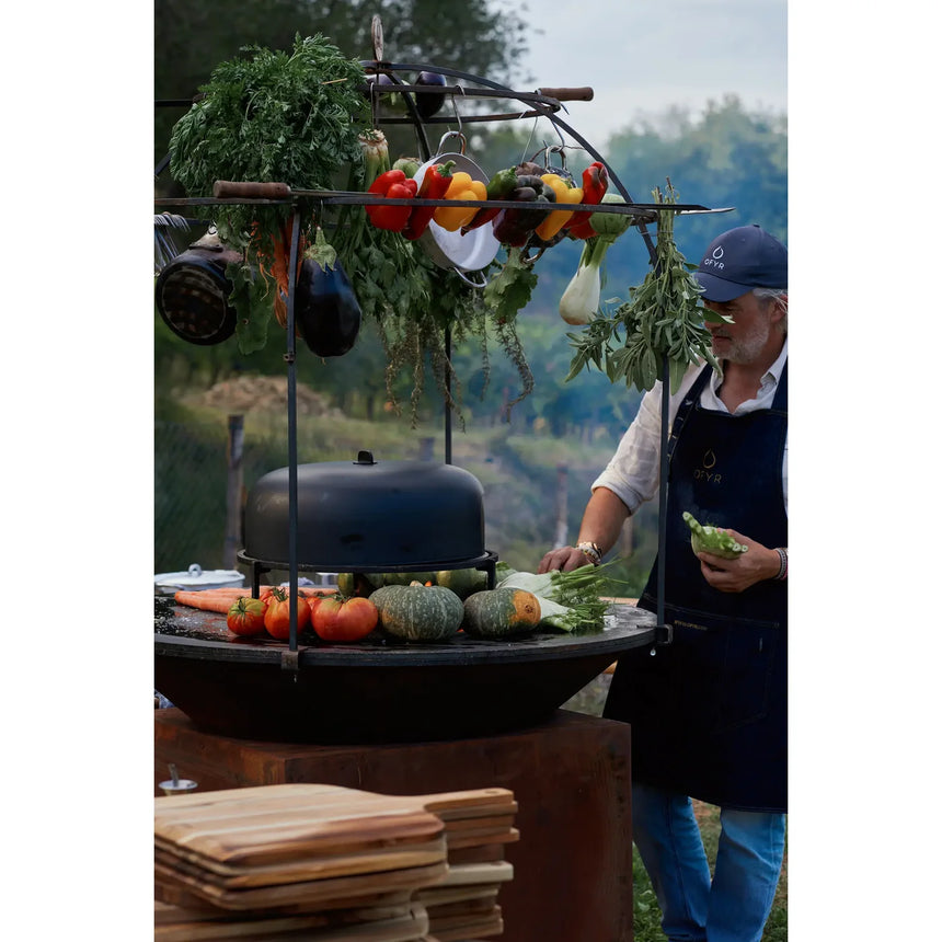 Barbacoa de leña OFYR Classic Corten 120 PRO