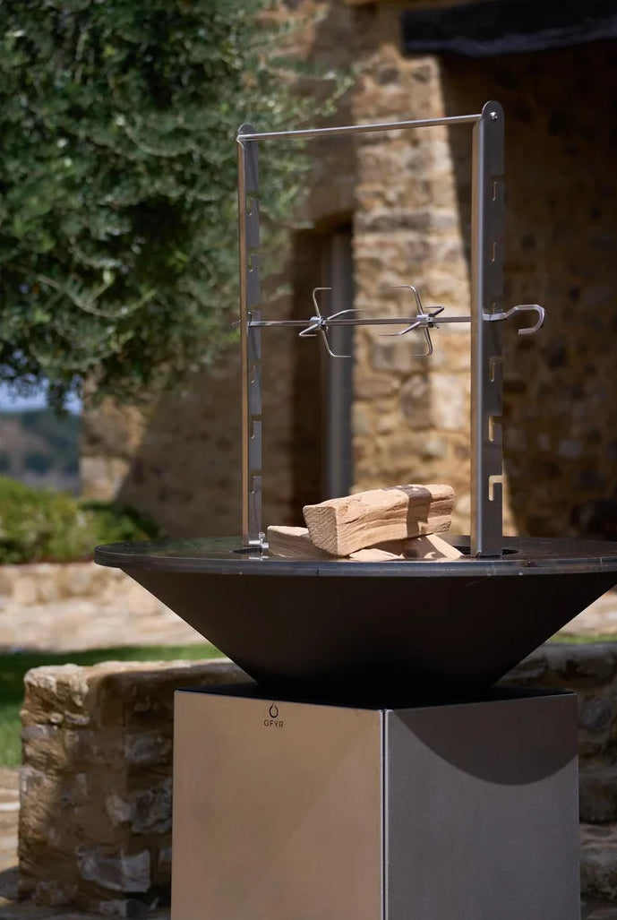 Barbacoa de leña OFYR 10th Anniversary Edition Brushed Stainless Steel 100