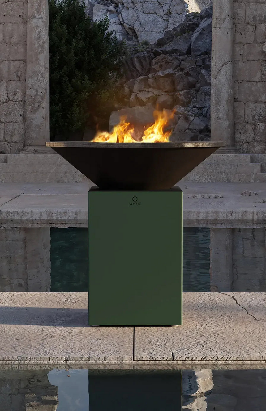 Grelhador a Lenha OFYR 10th Anniversary Edition Chrome Green 100