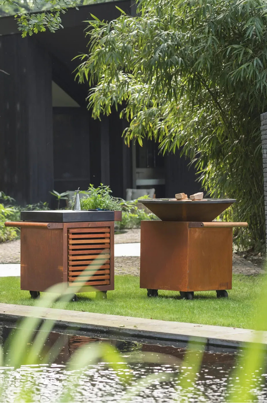 Barbacoa de leña OFYR Classic Corten 100 PRO