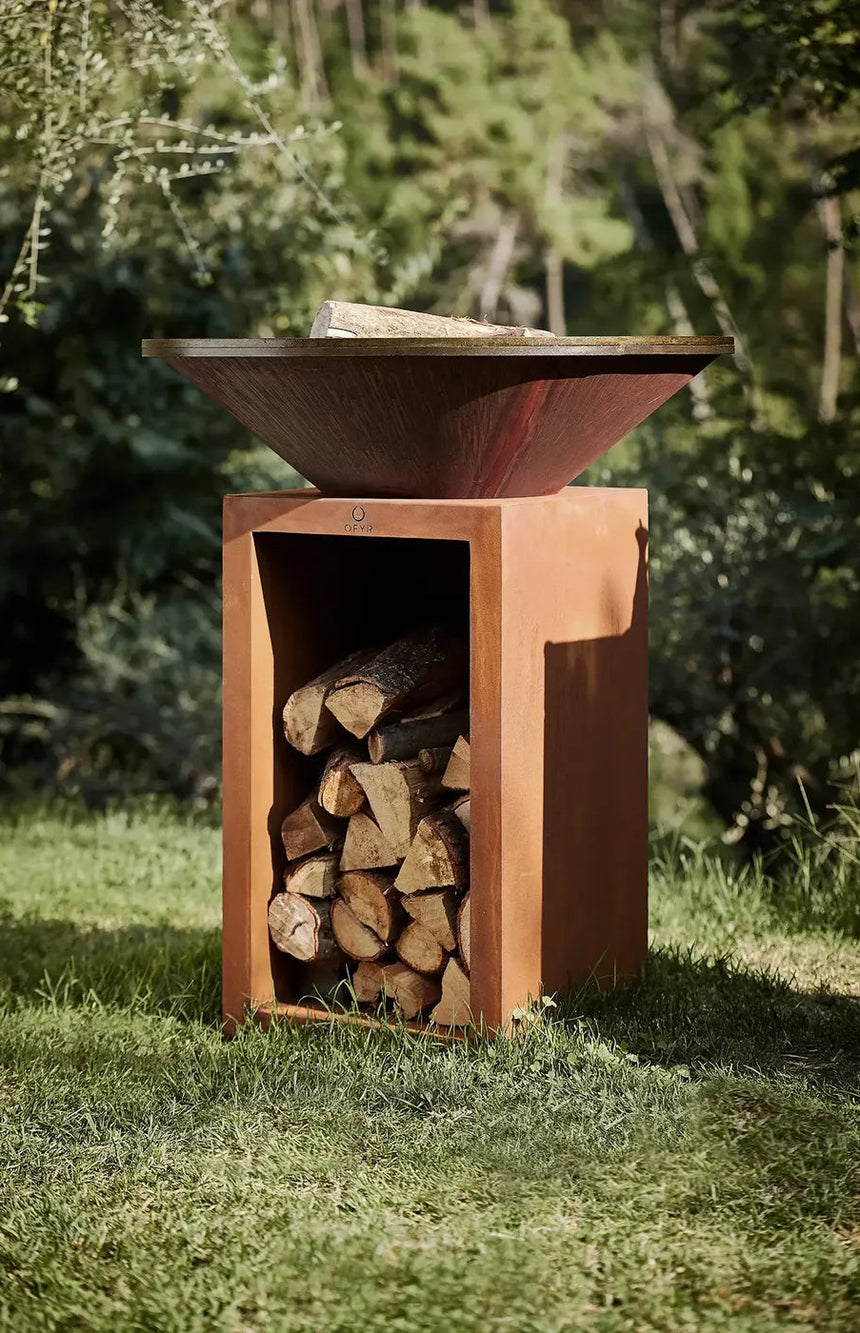 Churrasqueira a lenha OFYR Classic Storage Corten 85