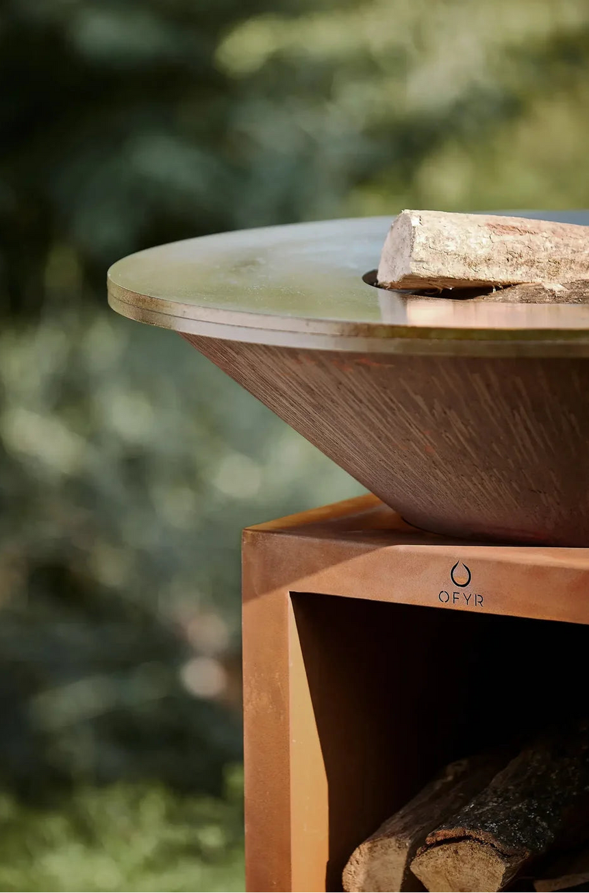 Churrasqueira a lenha OFYR Classic Storage Corten 85