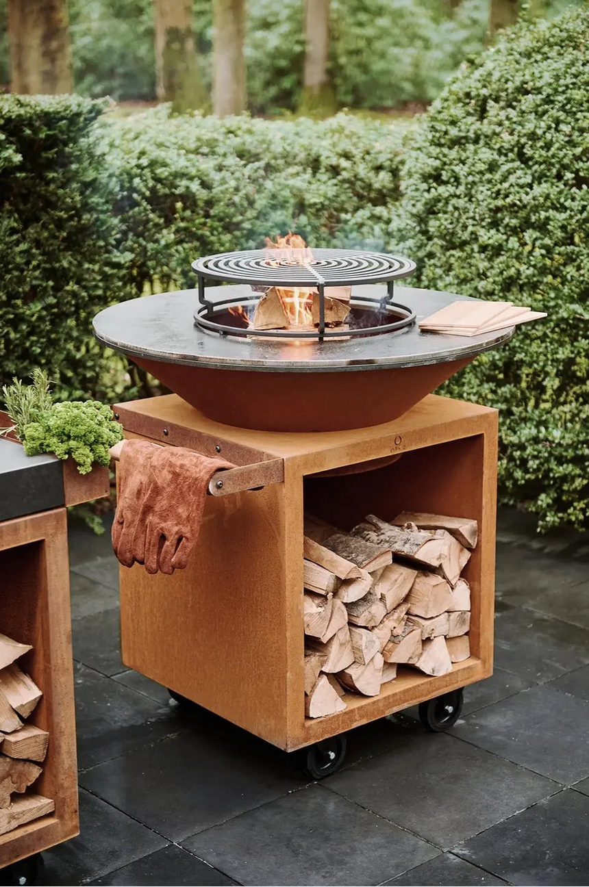 Barbacoa de leña OFYR Classic Storage Corten 100 PRO