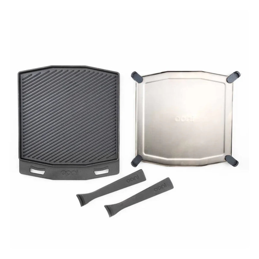 Plancha reversible de hierro fundido Ooni Dual-Sided Grizzler Plate