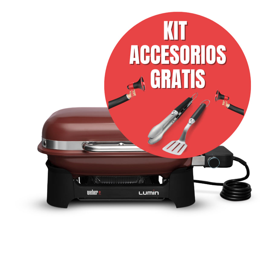 Weber electric barbecue Lumin 1000 Compact Red