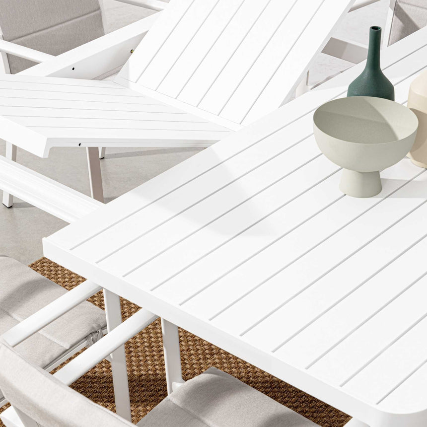 Mesa extensible Kiplin 149X97/149, blanco