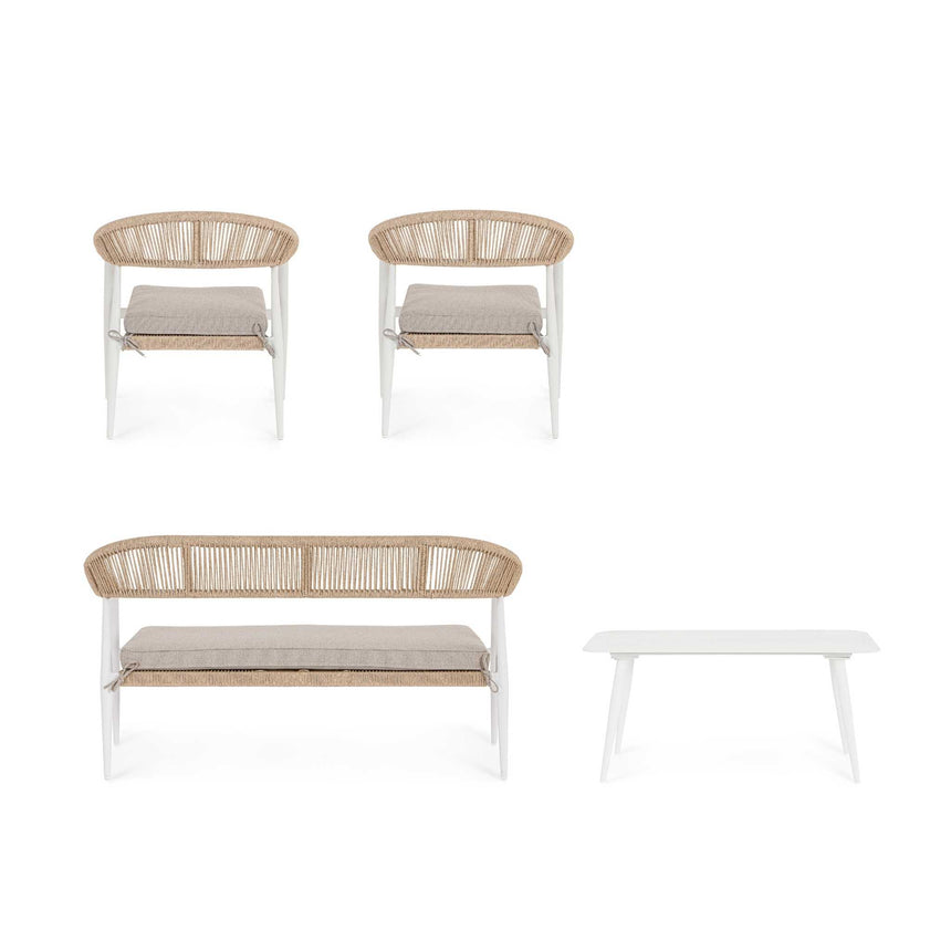 Conjunto Jandia sofá + 2 sillones + mesa