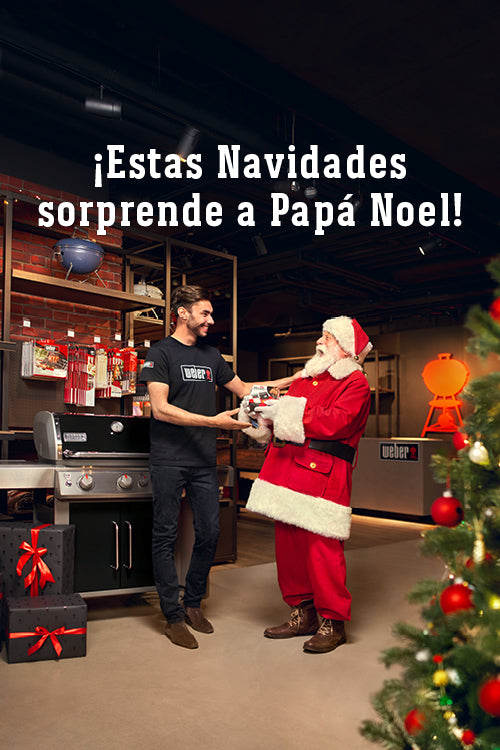 ¡Estas Navidades sorprende a Papá Noel! Con un regalo Weber muy especial.