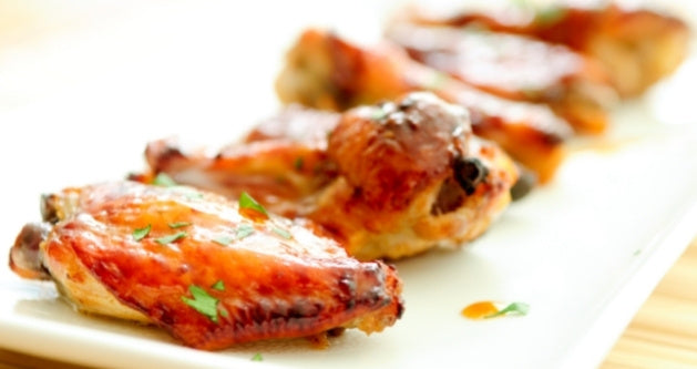 Alitas de pollo con miel y ajo