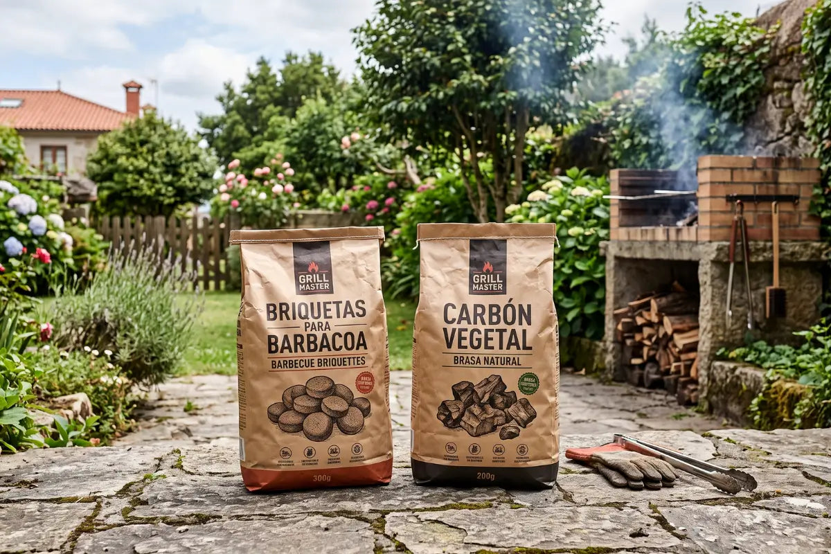 Briquetas vs carbón vegetal para barbacoa