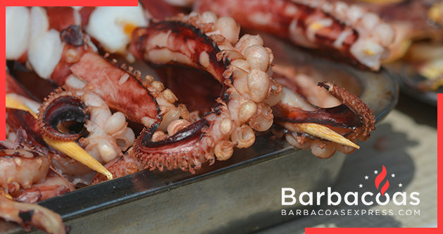 Calamar a la barbacoa: 2 recetas