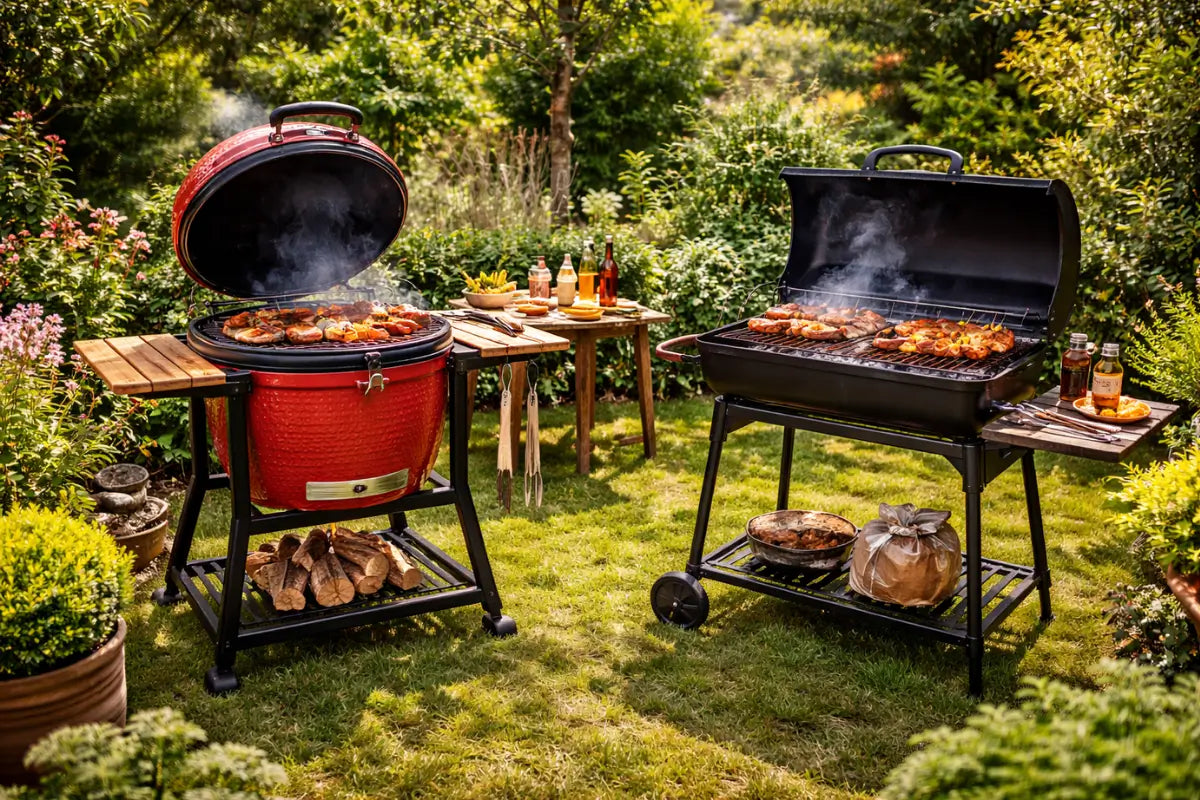 Kamado vs. Barbacoa de carbón