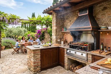 Las mejores barbacoas integradas para tu cocina de exterior