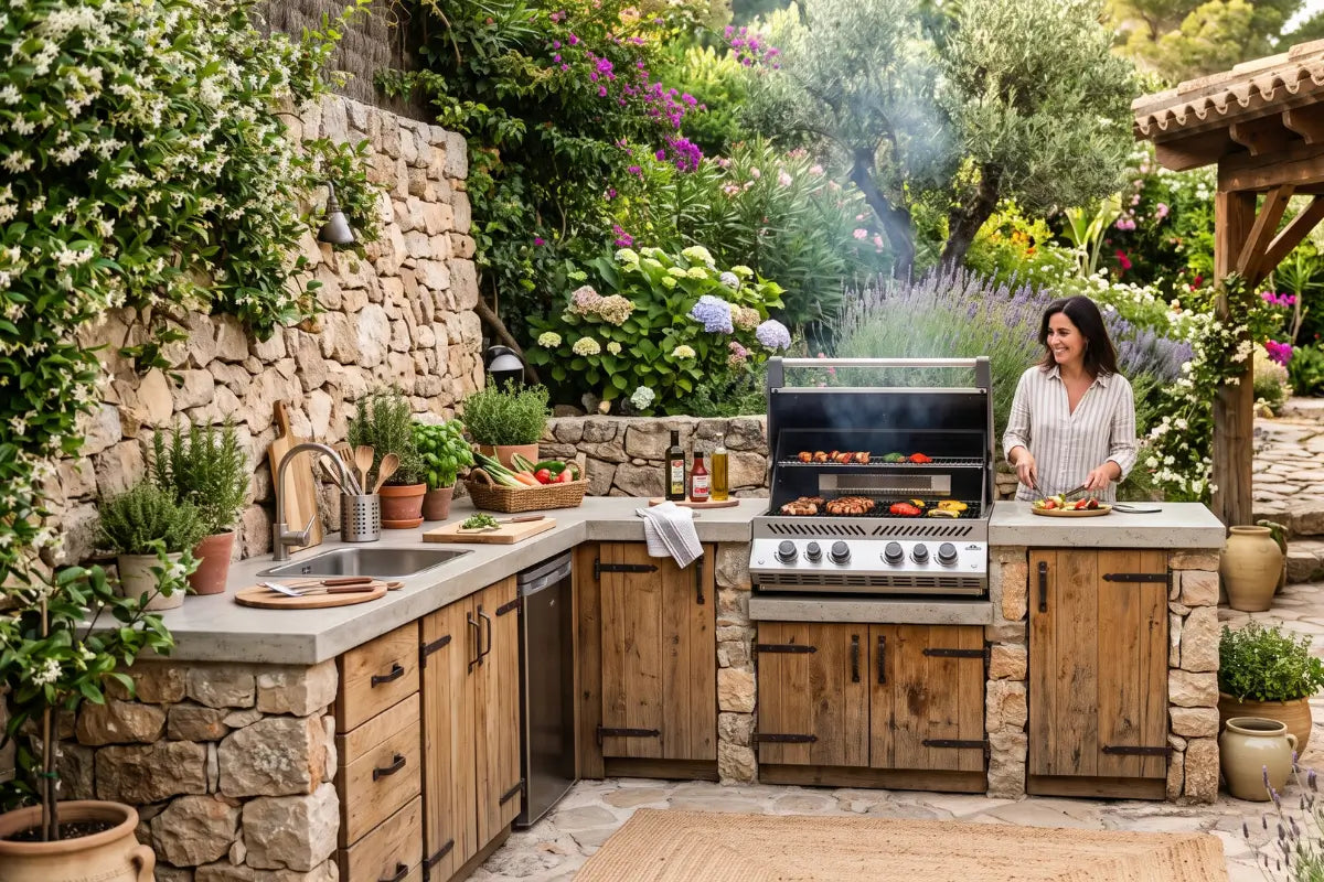 Planifica tu cocina de exterior ideal